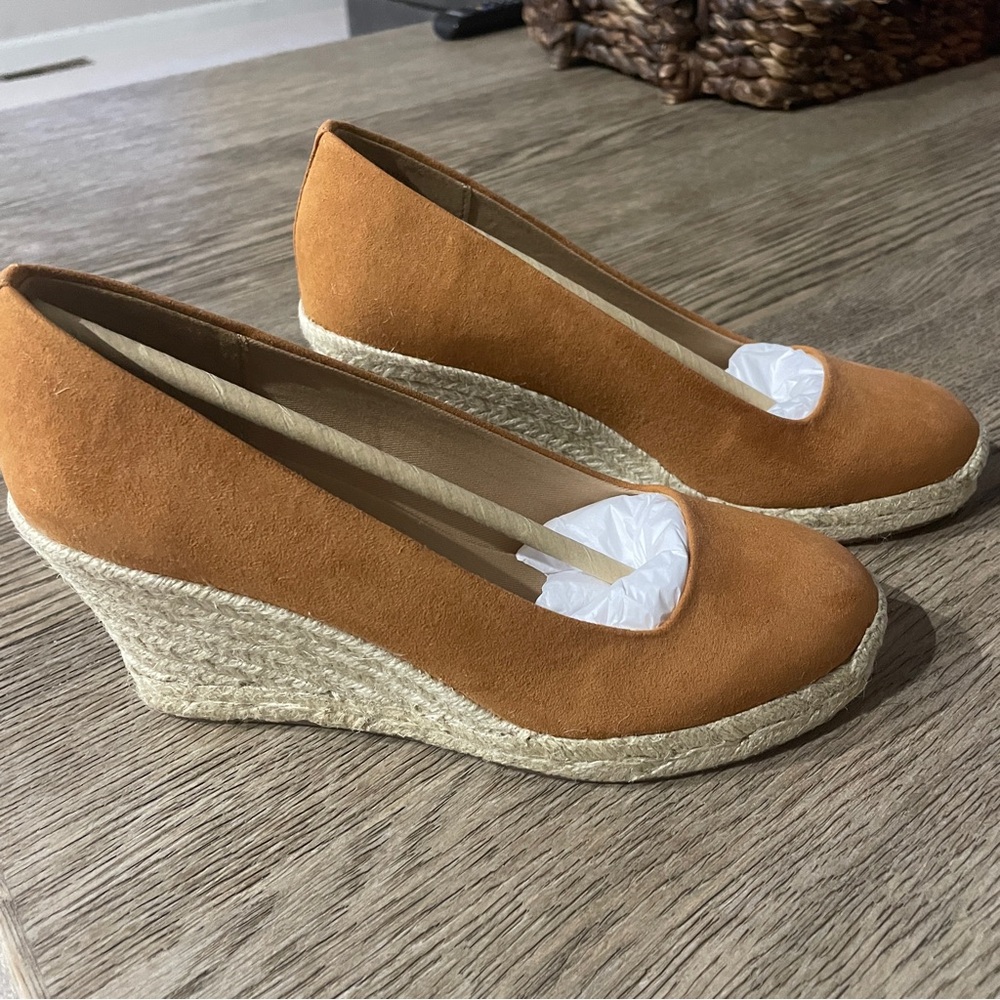 J. Crew Factory Canvas Espadrille Wedges Shoes. New